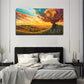 Magical Tree & Sunset Landscape Wall Art Canvas Office Home Room Framed 120x60cm