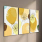3pcs Simple Watercolor Style Shapes And Flowers Wall Art Set Canvas Framed 40x60cm - High Quality Print 100% Australian Made Wall Canvas Ready to Hang