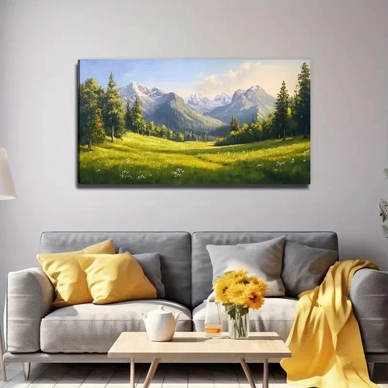Beautiful Outdoor Landscape Wall Art Canvas Office Home Room Framed 80x45cm