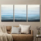 3pcs Abstract Coastal Misty Landscape Wall Art Set Canvas Framed 40x60cm - High Quality Print 100% Australian Made Wall Canvas Ready to Hang