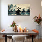 Ancient Buildings Dancing Wall Art Canvas Office Home Room Framed 80x45cm