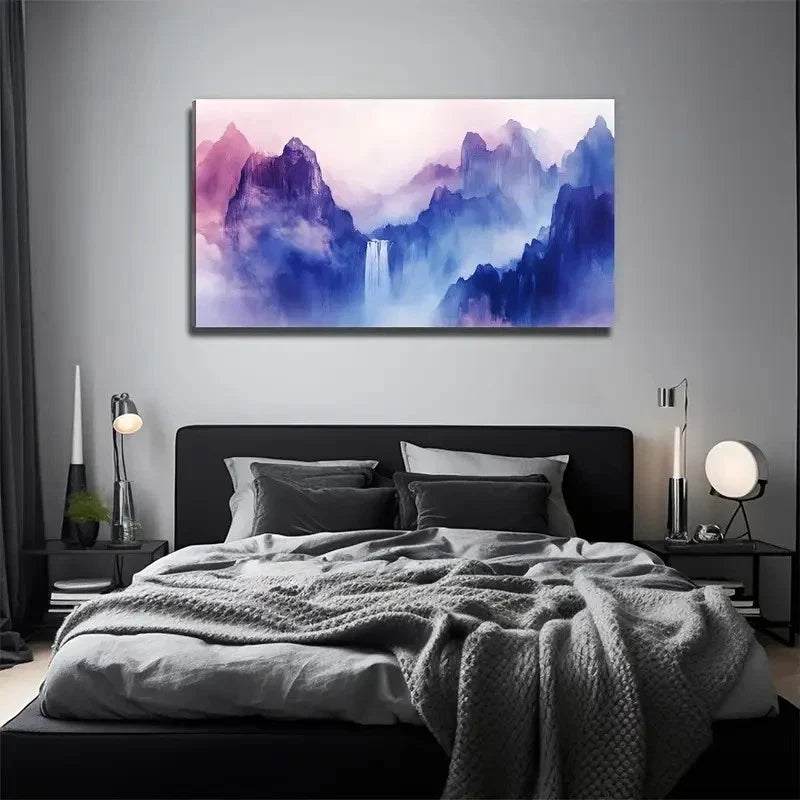 Waterfall In Dream Perfect Wall Art Canvas Office Home Room Framed 120x60cm