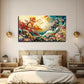 Vibrant Abstract Magical River Wall Art Canvas Office Home Room Framed 120x60cm