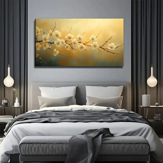 Charming Nature Flower Wall Art Canvas Office Home Room Framed 120x60cm