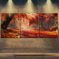 3pcs Autumn Scenery Red Beauty Relax Perfect Wall Art Set Canvas Framed 40x60cm - High Quality Print 100% Australian Made Wall Canvas Ready to Hang