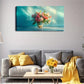 Pink & White Flowers Wall Art canvas office home room framed 120x60cm