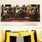 3pcs   Dogs Driving A Car With Sunglasses Wall Art Set Canvas Framed 40x60cm - High Quality Print 100% Australian Made Wall Canvas Ready to Hang