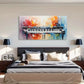Colorful Abstract Piano Wall Art Canvas Office Home Room Framed 120x60cm