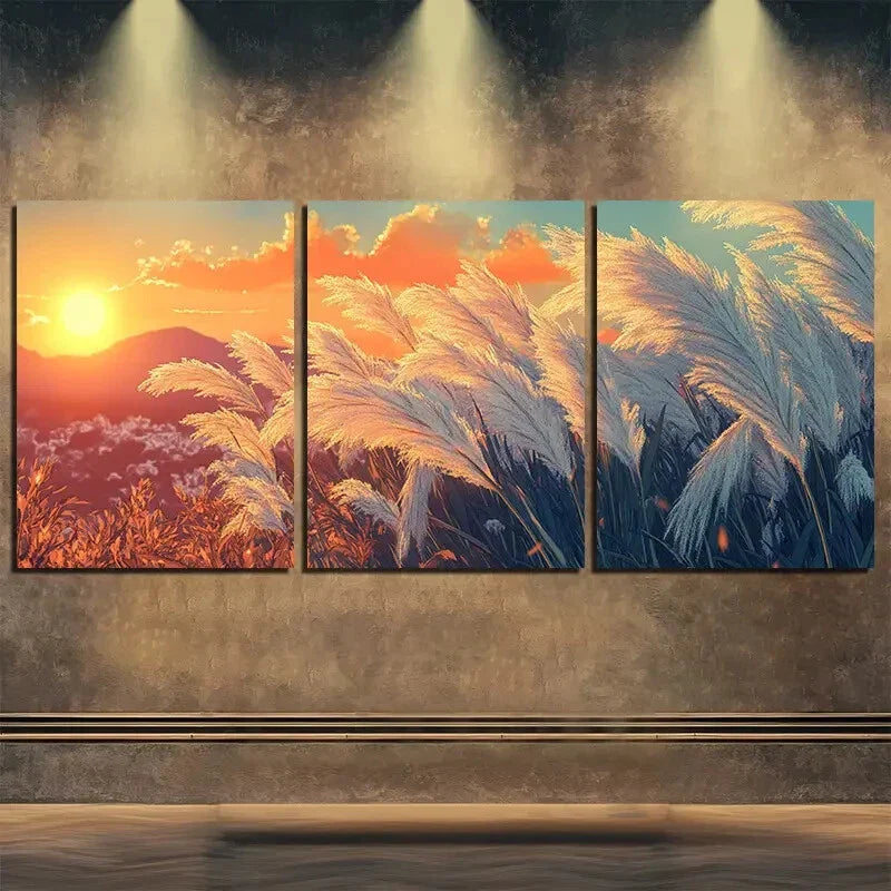 3pcs Sun Shine Nature Peaceful Calm Perfect Wall Art Set Canvas Framed 40x60cm - High Quality Print 100% Australian Made Wall Canvas Ready to Hang