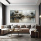 Melancholy Rain Scene Abstract Wall Art Canvas Office Home Room Framed 80x45cm