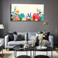 Colorful Easter Eggs Abstract Wall Art Canvas Office Home Room Framed 120x60cm