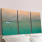 3pcs Turquoise Coastal Landscape Decor Wall Art Set Canvas Framed 40x60cm - High Quality Print 100% Australian Made Wall Canvas Ready to Hang