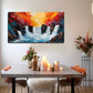 Funny Waterfall Suitable Wall Art Canvas Office Home Room Framed 80x45cm