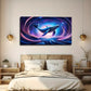 Imaginative Whale Modern Wall Art Canvas Office Home Room Framed 120x60cm