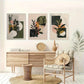 3pcs Abstract Plant Soil Colors Metal Print Ready to Hang Art