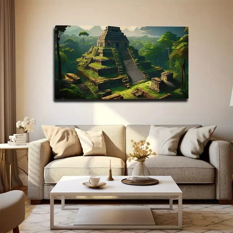 Ancient Civilization Theme Wall Art Canvas Office Home Room Framed 120x60cm