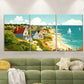 3pcs Scenic Massachusetts Beach & Lighthouse Metal Print Ready to Hang Art