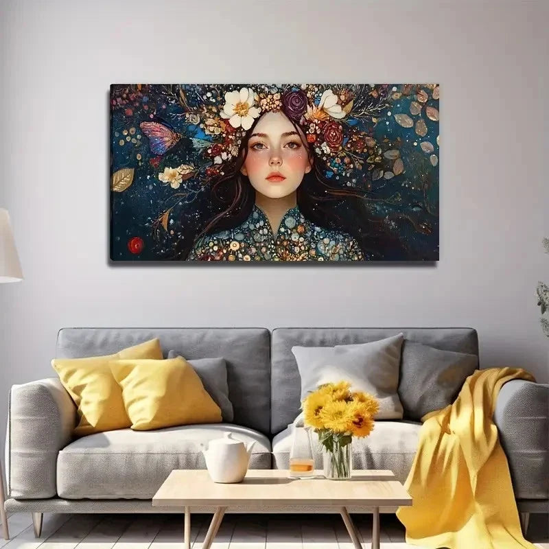 Beautiful Girl Perfect Wall Art Canvas Office Home Room Framed 120x60cm