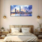 Modern Urban Skyline at Sunset Wall Art Canvas Office Home Room Framed 120x60cm