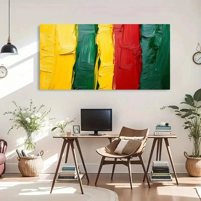 Swirl Abstract Decorative Wall Art Canvas Office Home Room Framed 80x45cm