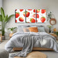 3pcs Vibrant Red Strawberries with Green Leaves Wall Art Set Canvas Framed 40x60cm - High Quality Print 100% Australian Made Wall Canvas Ready to Hang