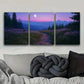 3pcs The path up the hill Art Painting Metal Print Ready to Hang Art