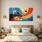 Geometric Composition Wall Art Canvas Office Home Room Framed 80x45cm