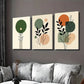 3pcs Modern Abstract Botanical Minimalist Plant Wall Art Set Canvas Framed 40x60cm - High Quality Print 100% Australian Made Wall Canvas Ready to Hang