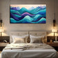 Modern Minimalist Mountain Land Wall Art Canvas Office Home Room Framed 120x60cm