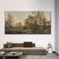 Autumn Forest Landscape Wall Art Canvas Office Home Room Framed 120x60cm