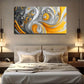 Modern Spiral & Curling Pattern Wall Art Canvas Office Home Room Framed 120x60cm
