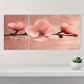 3pcs Elegant Pink Peony Minimalist Floral Metal Print Ready to Hang Art