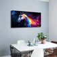 Vibrant Multicolor Abstract Wall Art Canvas Office Home Room Framed 120x60cm