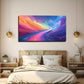 Colorful Path Abstract Wall Art Canvas Office Home Room Framed 80x45cm