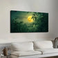 Watercolor Bamboo Forest Wall Art canvas office home room framed 120x60cm