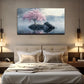 Modern Minimalist Pink Tree Wall Art canvas office home room framed 120x60cm