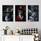 3pcs Elegant Hats and Victorian Attire Metal Print Ready to Hang Art