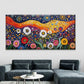 Multicolor Flower Meadow Wall Art Canvas Office Home Room Framed 120x60cm
