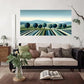 Tree Yard Landscape Wall Art Canvas Office Home Room Framed 80x45cm