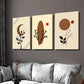 3pcs Modern Abstract Nature Inspired Designs Wall Art Set Canvas Framed 40x60cm - High Quality Print 100% Australian Made Wall Canvas Ready to Hang