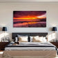 Coastal Landscape Retro Style Wall Art Canvas Office Home Room Framed 120x60cm