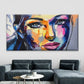 Abstract Colorful Portrait Wall Art Canvas Office Home Room Framed 120x60cm