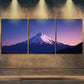 3pcs White Snow Mountain Purple Darkness Perfect Wall Art Set Canvas Framed 40x60cm - High Quality Print 100% Australian Made Wall Canvas Ready to Hang