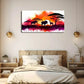 African Grassland Nature Wall Art Canvas Office Home Room Framed 120x60cm