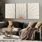 3pcs Sunshine Radiant Fantasy Modern Black Lines Wall Art Set Canvas Framed 40x60cm - High Quality Print 100% Australian Made Wall Canvas Ready to Hang