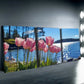 3pcs Chic Pink Tulip Pink Nature Blue Wall Art Set Canvas Framed 40x60cm - High Quality Print 100% Australian Made Wall Canvas Ready to Hang
