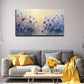Vibrant Purple Flowers Wall Art canvas office home room framed 120x60cm