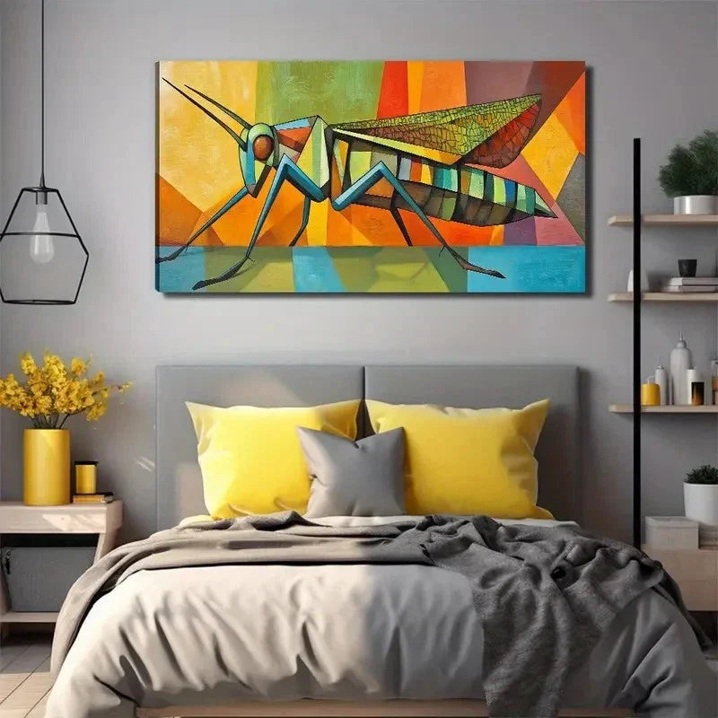 A Hero Locust Decor Wall Art Canvas Office Home Room Framed 120x60cm