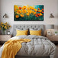 Red And Yellow Flower Fields Wall Art Canvas Office Home Room Framed 120x60cm