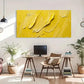 Bright Yellow Design Abstract Wall Art Canvas Office Home Room Framed 120x60cm